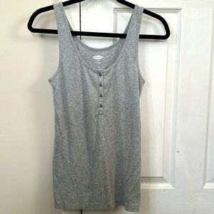Gray casual tank top